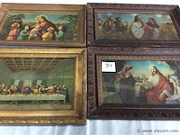 Afdrukken religieus 4stuks - afbeelding 1 van  3