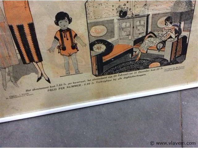 Affiche " het modeblad " - afbeelding 3 van  3