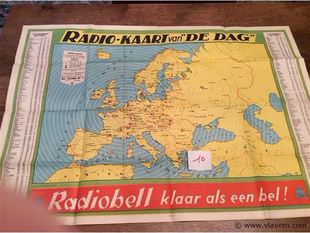 Affiche radio-kaart - afbeelding 1 van  4