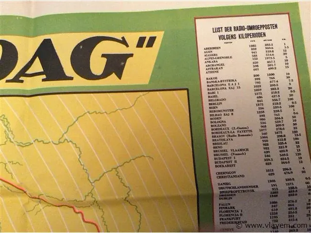 Affiche radio-kaart - afbeelding 3 van  4