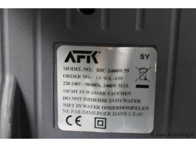 Afik stofzuiger model bsc-2400w.59 - afbeelding 3 van  3