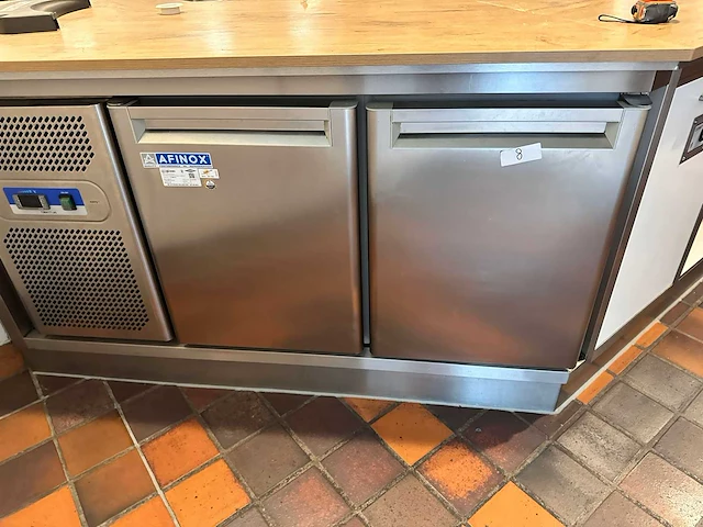 Afinox koelwerkbank 2-deurs onderbouw - afbeelding 1 van  4