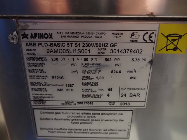 Afinox/electrolux/metos/friulinox/gro-tech/ moduline - afbeelding 8 van  29