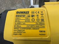 Afkortcirkel zaag, dewalt, dws727-qs, geel - afbeelding 6 van  6