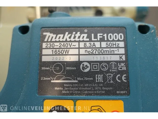 Afkort/tafelzaag makita, lf1000, 2022 - afbeelding 3 van  13