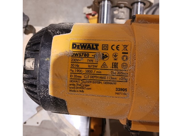 Afkortzaag, de walt, dws 780 - afbeelding 3 van  11