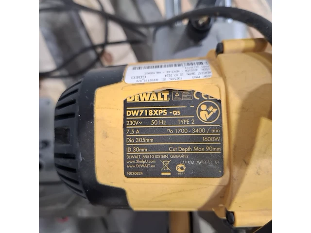Afkortzaag, dewalt, dw718xps - afbeelding 5 van  14