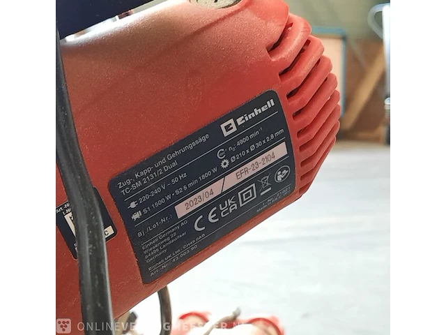 Afkortzaag einhell, tc-sm 2131/2 dual - afbeelding 11 van  12
