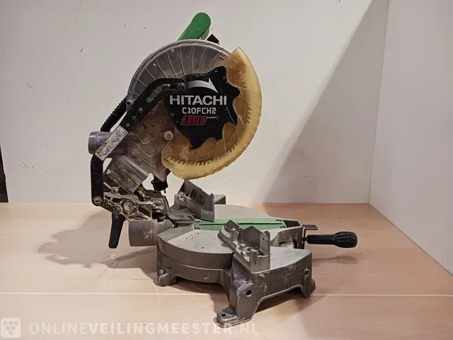 Afkortzaag hitachi, c10fch2 laser, bouwjaar 2008 - afbeelding 5 van  8