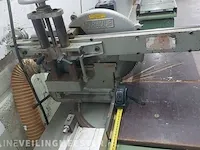 Afkortzaag met 2 rollerbank 2x4 meter graule, groen - afbeelding 2 van  5