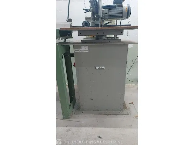 Afkortzaag met 2 rollerbank 2x4 meter graule, groen - afbeelding 3 van  5