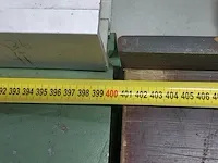 Afkortzaag met 2 rollerbank 2x4 meter graule, groen - afbeelding 4 van  5