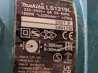 Afkortzaag met stofzuiger makita, ls 1219l, bouwjaar 2021 - afbeelding 3 van  14