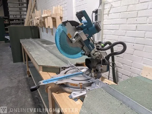 Afkortzaag met stofzuiger makita, ls 1219l, bouwjaar 2021 - afbeelding 8 van  14
