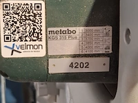 Afkortzaag, metabo, kgs 315 plus - afbeelding 5 van  8