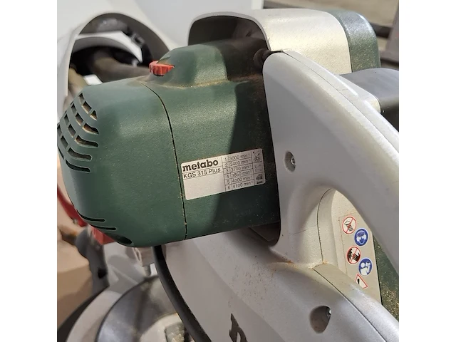 Afkortzaag, metabo, kgs 315 plus - afbeelding 6 van  9