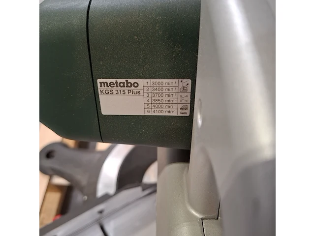 Afkortzaag, metabo, kgs 315 plus - afbeelding 3 van  12