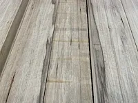 Afrikaans eikenhout - balk fraké - 450x15,3x5 cm (10x) - afbeelding 3 van  6