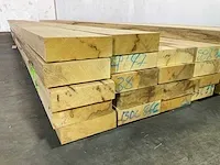 Afrikaans eikenhout - balk fraké - 450x15,3x5 cm (10x) - afbeelding 4 van  6