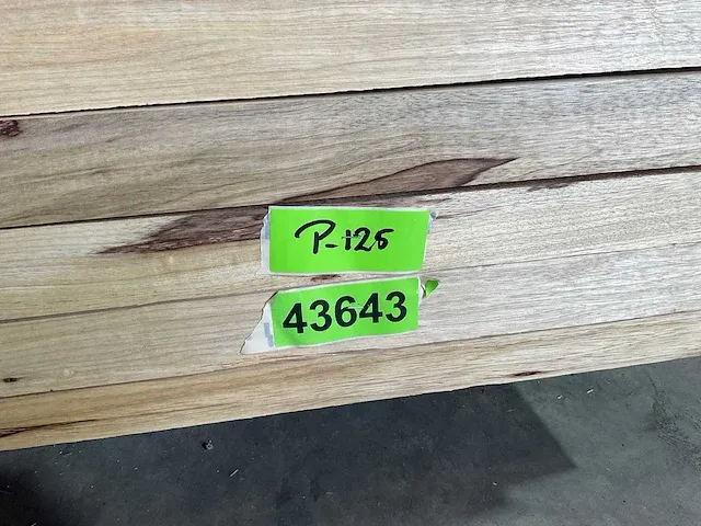 Afrikaans eikenhout - balk fraké - 450x15,3x5 cm (10x) - afbeelding 6 van  6