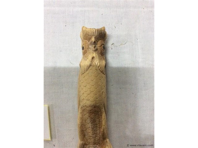 Afrikaans: houten beeld (uil) - afbeelding 3 van  3