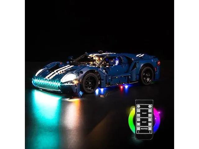 Afstandsbediening + lichtkit voor lego ford gt 2022 - afbeelding 1 van  3