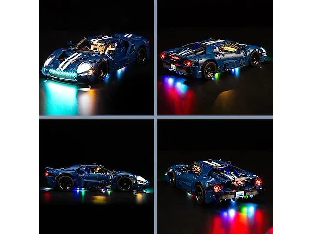 Afstandsbediening + lichtkit voor lego ford gt 2022 - afbeelding 2 van  3