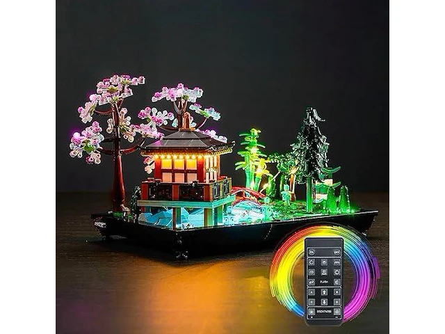Afstandsbediening + lichtkit voor lego tranquil garden - afbeelding 1 van  3
