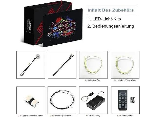 Afstandsbediening + lichtkit voor lego - afbeelding 2 van  3