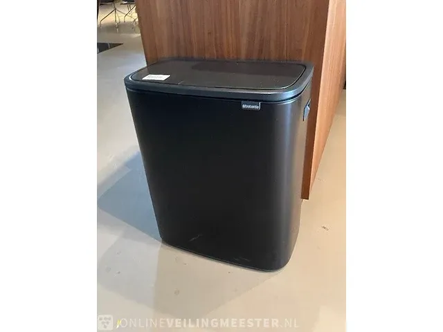 Afvalbak brabantia, bo touch, zwart - afbeelding 1 van  3