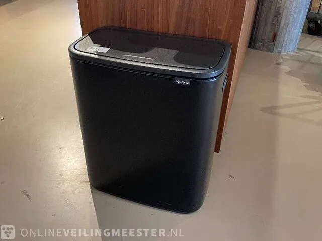 Afvalbak brabantia, bo touch, zwart - afbeelding 3 van  3