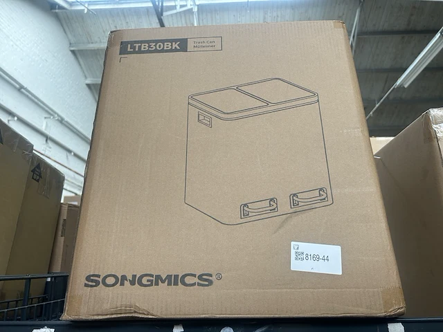 Afvalemmer 30 liter (2x 15 liter) songmics - afbeelding 3 van  4