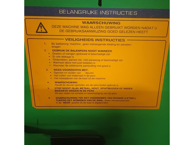 Afvalpers | papierpers | balenpers, macfab, 75, groen, 2006 - afbeelding 2 van  9