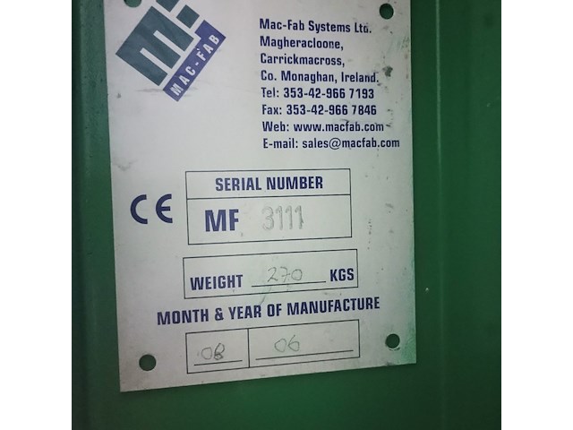 Afvalpers | papierpers | balenpers, macfab, 75, groen, 2006 - afbeelding 5 van  9