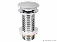 Afvoerplug pop up - design - chroom - afbeelding 1 van  4