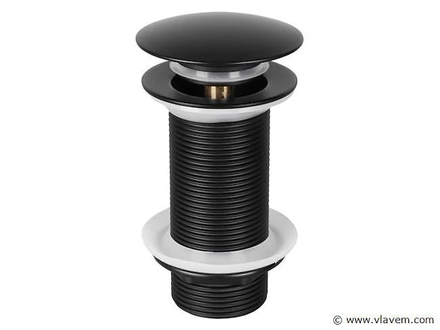 Afvoerplug pop up - design - zwart - afbeelding 1 van  4