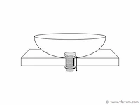 Afvoerplug pop up - design - zwart - afbeelding 3 van  4