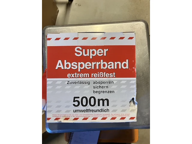 Afzetlint 500mtr kwalitatief goed - afbeelding 2 van  7