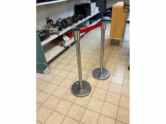 Afzetpaaltjes met lint (2x) - afbeelding 2 van  5
