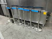 Afzetpaaltjes met lint (6x) - afbeelding 1 van  6