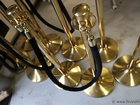 Afzetpalen - kleur goud/zwart - 9 stuks - afbeelding 2 van  3