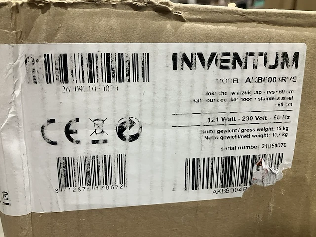 Afzuigkap, inventum, akb6004rvs - afbeelding 5 van  6