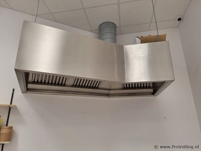 Afzuigkap, rvs - 220x110x50 cm - afbeelding 2 van  5