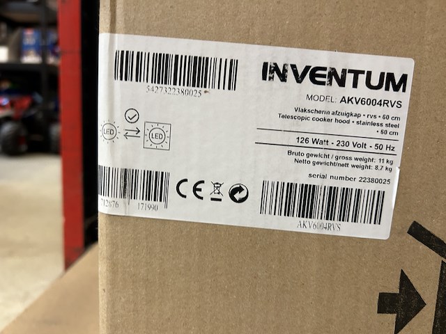 Afzuigkap, uitschuifkap 60 cm inventum, inventumakv6004rvs - afbeelding 5 van  5