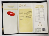 Agate 7.25ct aig certified - afbeelding 8 van  8