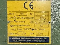 Agazzani gino n’ra 700 lintzaagmachine - afbeelding 9 van  9