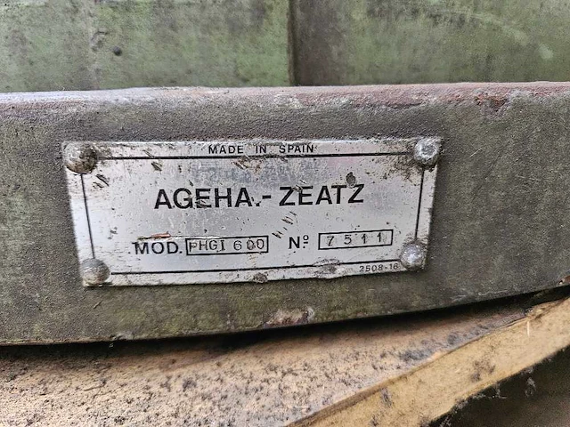 Ageha zaetz - phgi 600 - diverse onderdelen, gereedschappen en accessoires - afbeelding 2 van  6