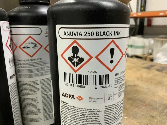 Agfa anuvia 250 black inkt - 1 ltr. (16x) - afbeelding 3 van  4