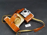 Agfa isola camera in lederen etui