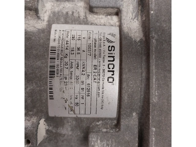 Aggregaat - 3,6kva - 2x230v - benzine - ra europower generators, ep4100, bouwjaar 2015 - afbeelding 9 van  9